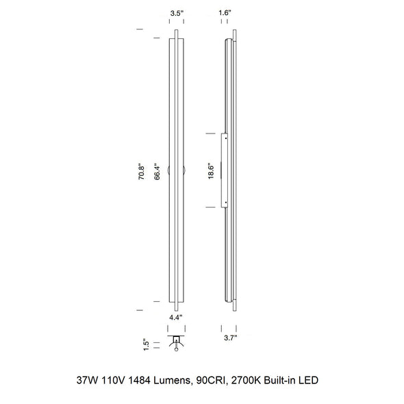 Lamina LED Wall Sconce