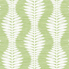 Coastal Haven Carina Leaf Ogee Wallpaper Sample Swatch