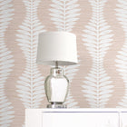 Coastal Haven Carina Leaf Ogee Wallpaper