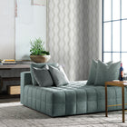 Coastal Haven Carina Leaf Ogee Wallpaper