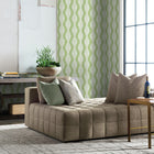 Coastal Haven Carina Leaf Ogee Wallpaper