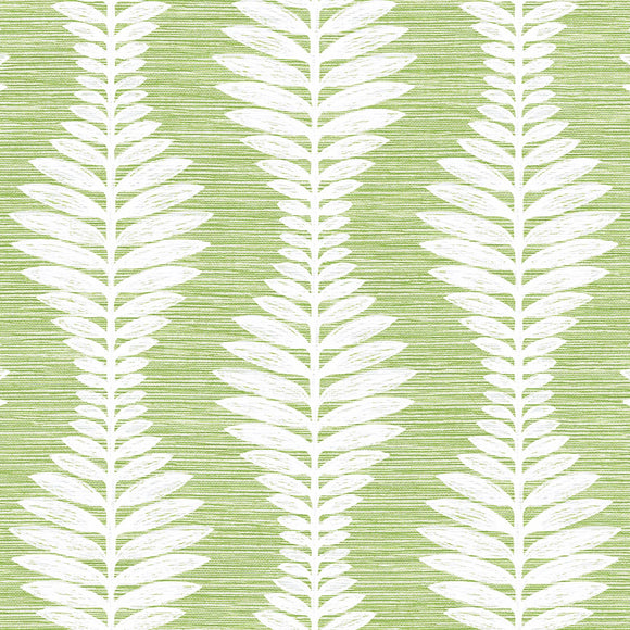 Coastal Haven Carina Leaf Ogee Wallpaper