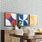 Coastal Haven Luna Retreat Greek Key Wallpaper