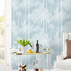 Coastal Haven Palm Grove Wallpaper