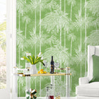 Coastal Haven Palm Grove Wallpaper