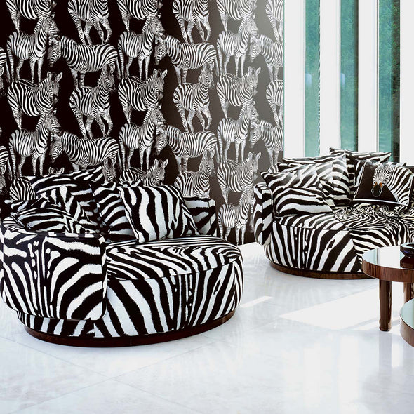 Dolce & Gabbana Multi Zebra Mural Wallpaper