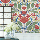 Summer House Carmela Folk Floral Wallpaper