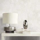 White Heron Claire Faux Suede Wallpaper