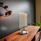 Riverstone Menorah Candle Holder