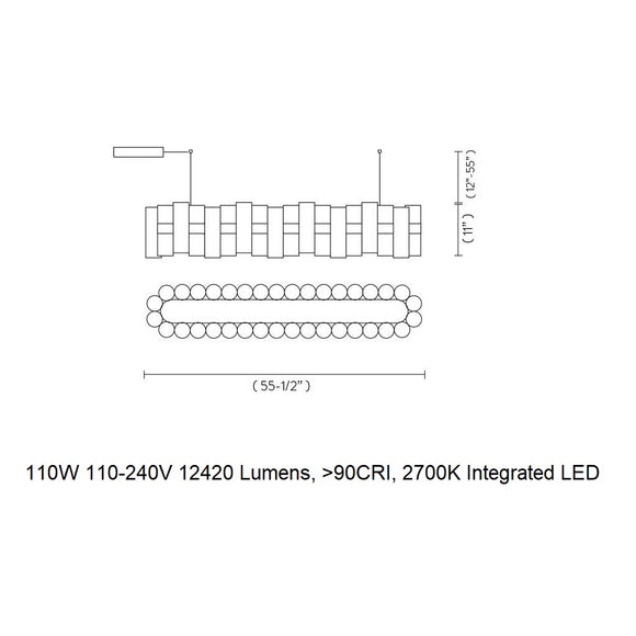 La Lollo Linear LED Pendant Light