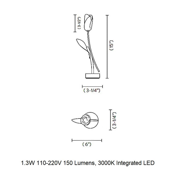 Tulip Portable LED Table Lamp