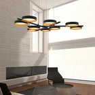 Light Guide Ring Four Light LED Bar Pendant Light
