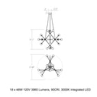 Proton Beta Chandelier