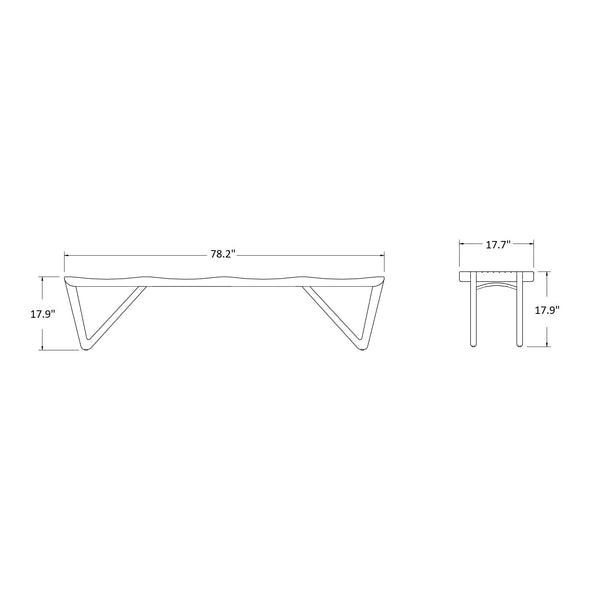 Vivi Outdoor Bench