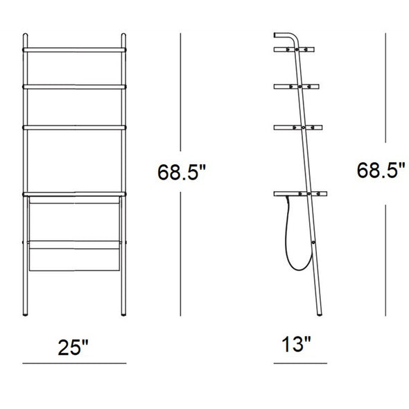 Valet Display Shelf/Magazine Rack