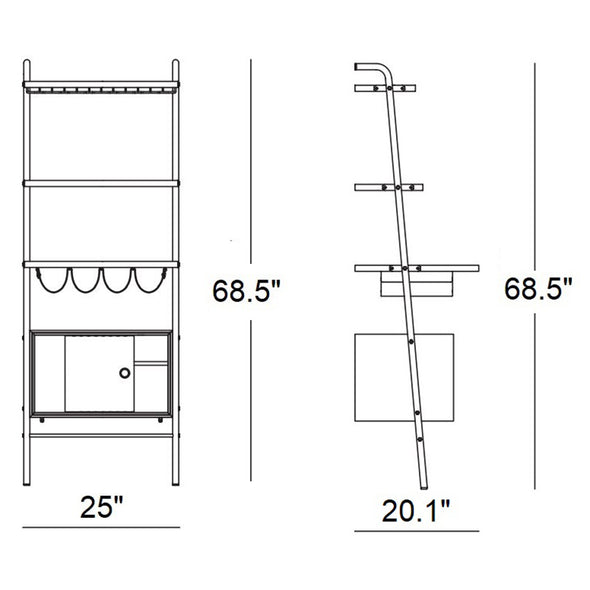 Valet Mixology Center Bar Cart
