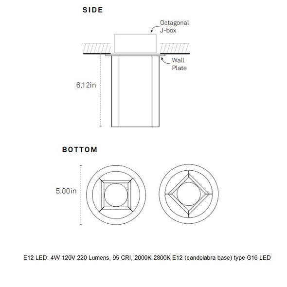 Pillar Surface LED Flush Mount