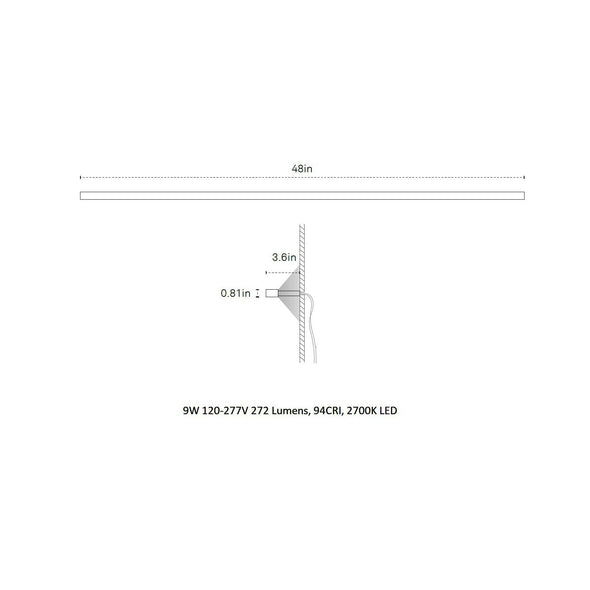 Ray Wall Sconce Wide Ambient Light