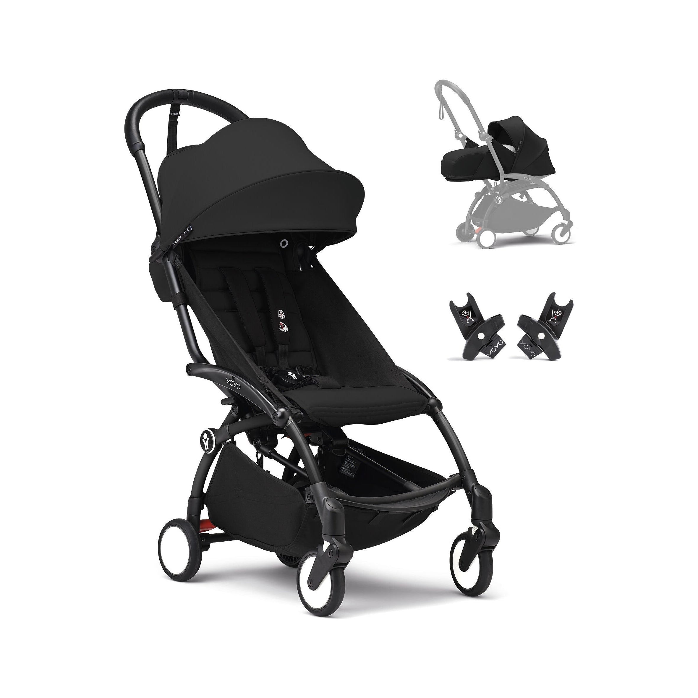 3 seat stroller with car seat Stokke YOYO³ Stroller From Newborn to Toddler