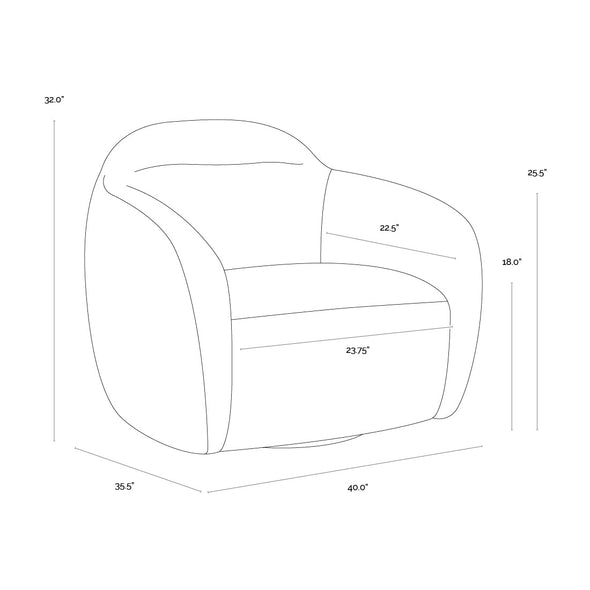 Ismo Swivel Lounge Chair