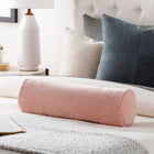 Cotton Velvet Bolster Throw Pillow