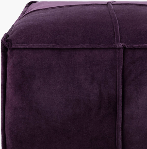 Cotton Velvet Pouf