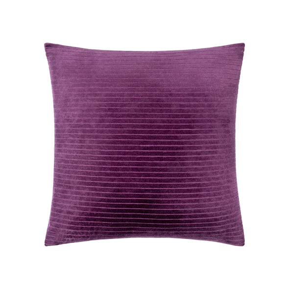 Cotton Velvet Stripes Throw Pillow