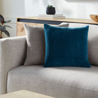 Cotton Velvet Stripes Throw Pillow
