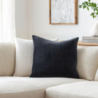 Cotton Velvet Stripes Throw Pillow