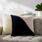 Cotton Velvet Two Tone Throw Pillow