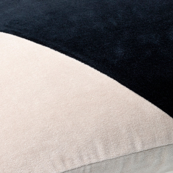 Cotton Velvet Two Tone Throw Pillow