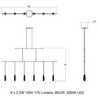 Suspenders 48 inch 2-Tier Linear LED Lighting System