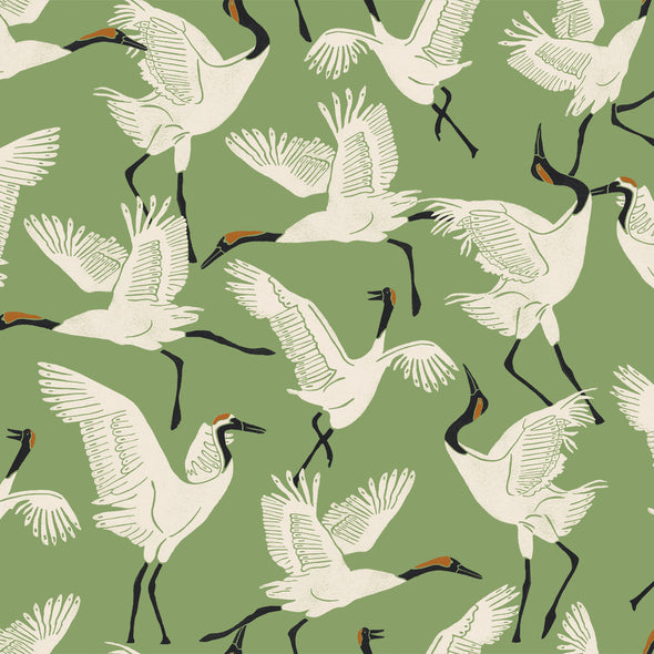 Family of Cranes Wallpaper