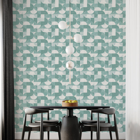 Composed Shapes Removable Wallpaper