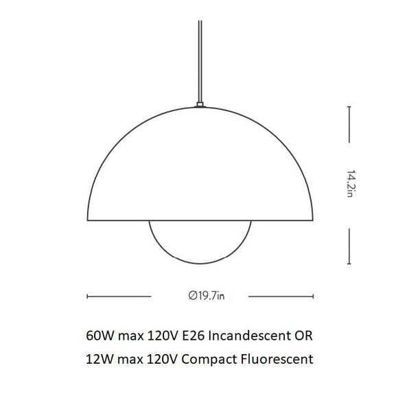 Flowerpot Pendant Light