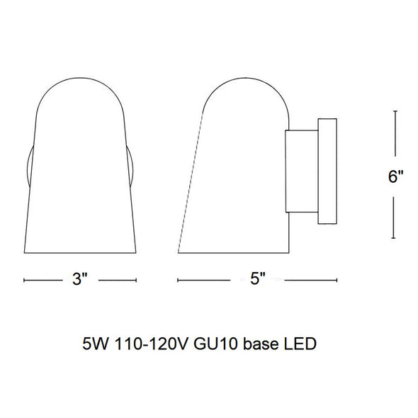 Solid Wall Sconce
