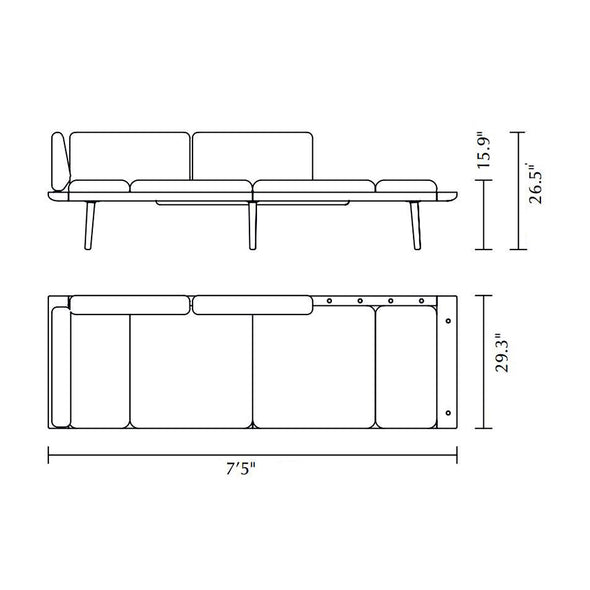Lounge Around 3-Seater Sofa