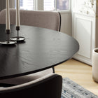 Mona Round Dining Table with Wooden Top