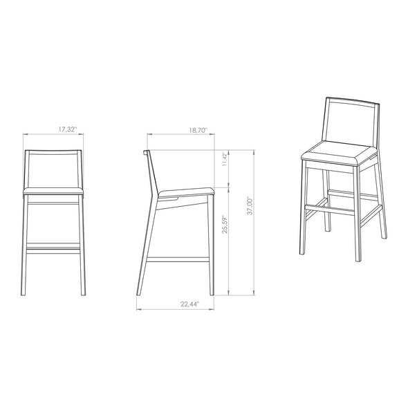Nardia Cane Stool