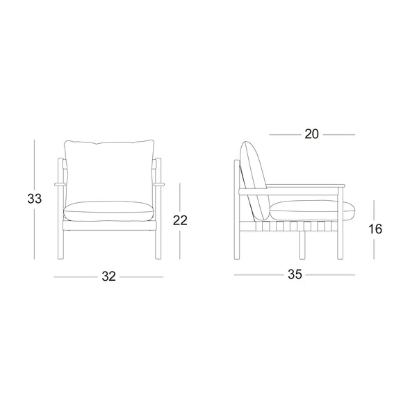 Oda Outdoor Lounge Chair