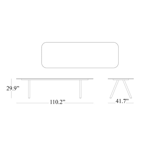 Kodo Outdoor Rectangular Dining Table