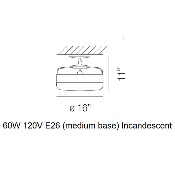 Futura Semi-Flush Mount