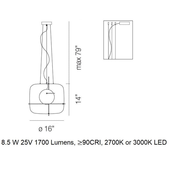 Plot LED Pendant Light