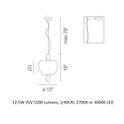 Riflesso 3 LED Pendant Light