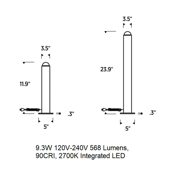 Kelly Wearstler Ebell Portable LED Table Lamp