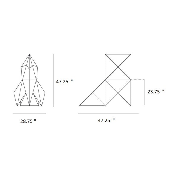Origami Tori Statue