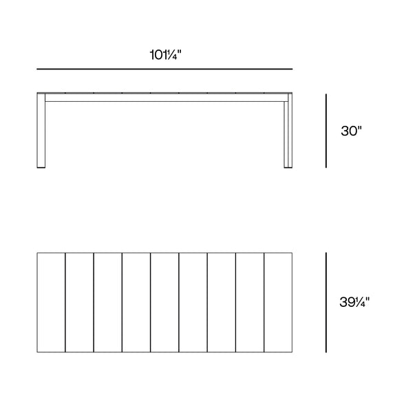 Posidonia Outdoor Dining Table