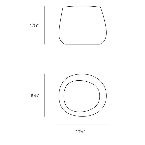 Stone Outdoor Low Stool