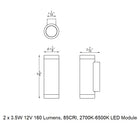 Colorscaping 12V Outdoor LED Wall Sconce