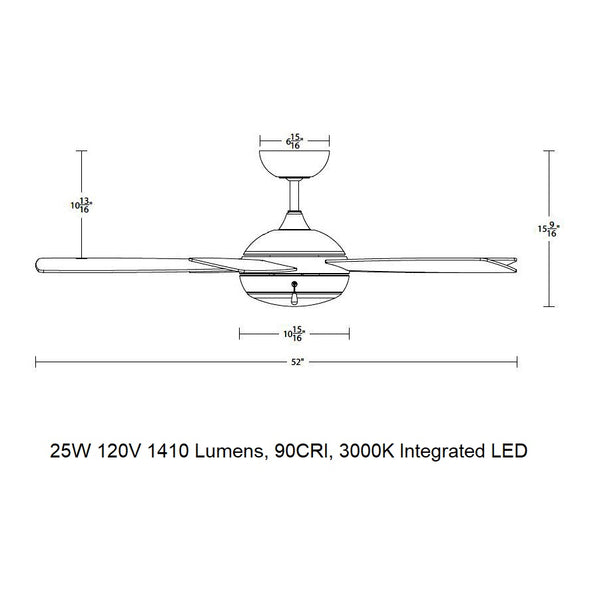 Disc II LED Ceiling Fan